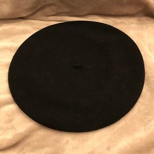 Barney's black wool beret